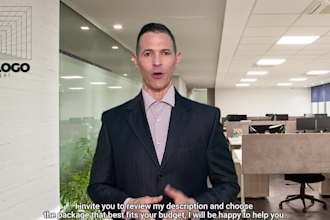 film a branded office spokesperson video