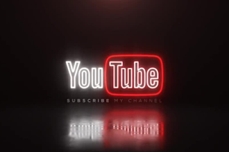design 4k neon sign logo animation intro outro video in 12hours