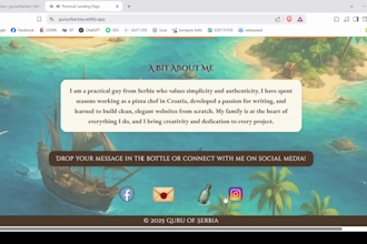 cook up a homemade HTML website that fits your taste