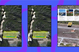 do fly google earth videos for real estate promos and map animation