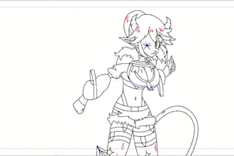 do 2d traditional line art animation frame by frame pencil hand drawn animation