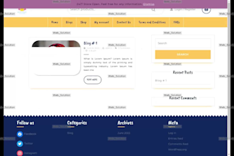 design online store at wordpress