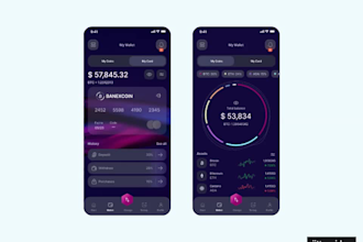 design modern mobile app UI UX design prototype figma