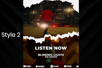 make outstanding music promo video instagram post