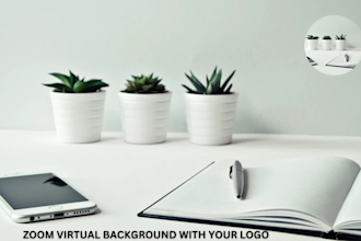 design office mockups and custom zoom virtual backgrounds
