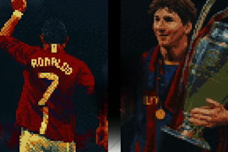 create a pixel art avatar in 8 bit or 16 bit retro style