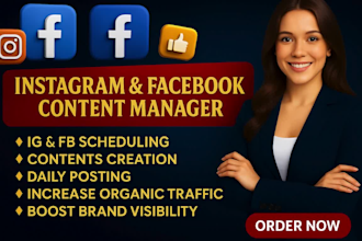 manage your instagram and facebook with scrolling stopping content strategy