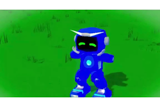 create retro low poly 3d animation in n64 ps1 y2k style mecha character model