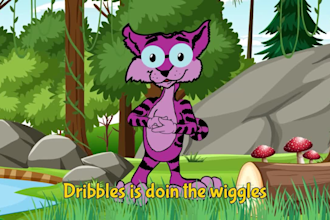 animate lyrics subtitles for kids music videos