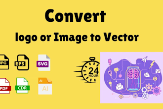 cleaned up your logo, vectorize image, vector to svg, pdf