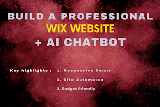 build a professional website with ai chatbot