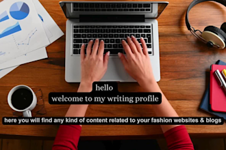 write SEO friendly fashion related content for you websites