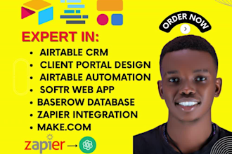 redesign softr client portal airtable ai system automation, baserow, smartsheet