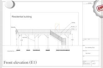 draw decks and patio plans for building permit