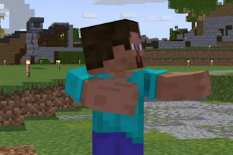 do professional minecraft animation with 3d characters