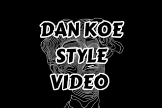 create viral dan koe style ad videos for marketing and sales