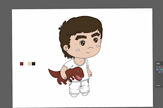 create a cute kawaii illustration for you