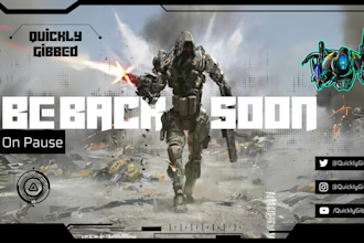 design animated twitch screen overlay and stream package