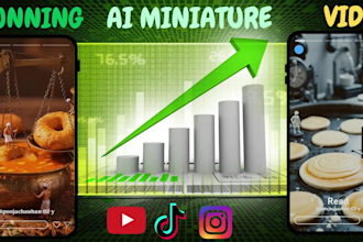 create viral ai miniature videos ai miniworkers ai minichef ai product video