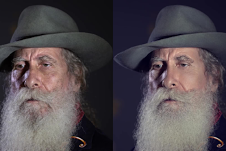 do retouching of senior portraits for 50 plus models