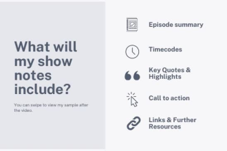 write your podcast show notes for SEO