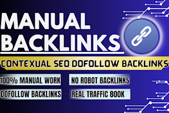 do high quality contextual seo dofollow manual backlinks