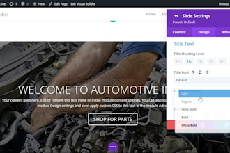 design a responsive divi wordpress website
