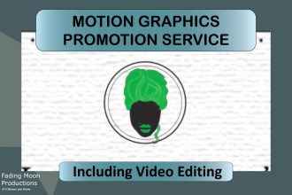 animate a promotional videos with motion graphics