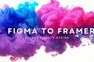 framer website design with animation