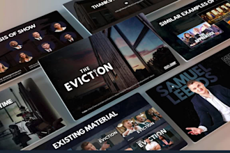 create a stunning investor pitch deck for your film, web or TV series