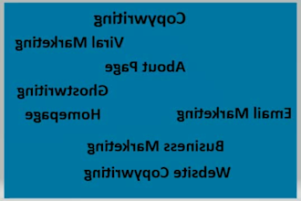 do copywriting, ghostwriting, viral marketing, home page