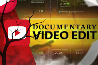 professionally edit youtube documentary videos or true crime content