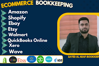 do ecommerce bookkeeping in quickbooks online, xero and wave