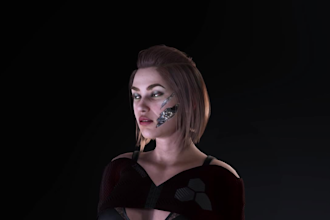 create a rigged 3d character