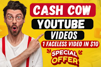 create automated cash cow videos, faceless youtube, cash cow channel, cash cow