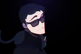 do 2d animated music video cartoon character anime character