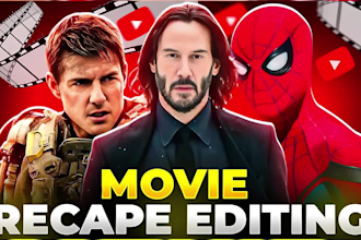 create top10 movies reviews, recaps, and anime summaries editing