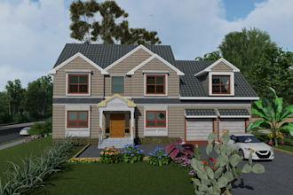do rendering for external and interior 3d building design   perfectly