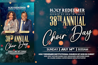 create amazing church flyer, event flyers and posters