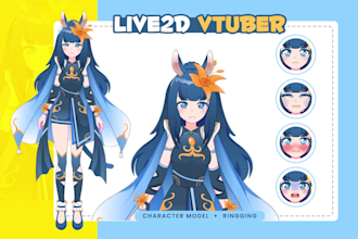 create custom vtuber or rigg for live2d model