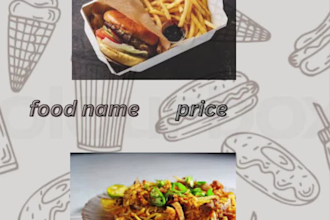 modern and creative  menu design any other purpose