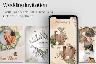 make digital or animated wedding invitations
