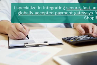integrate paypal, stripe, and activate shopify payment gateway for your store