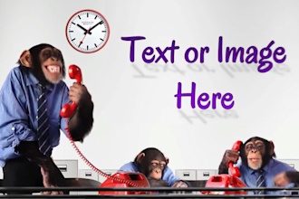 create a short funny monkey video promo or ad