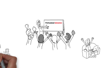 create a nice animated whiteboard explainer video with 2d doodle animation