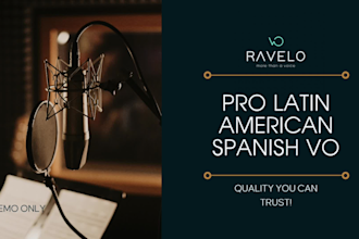 record a pro latin american male spanish voiceover