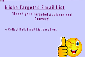 provide niche targeted email list