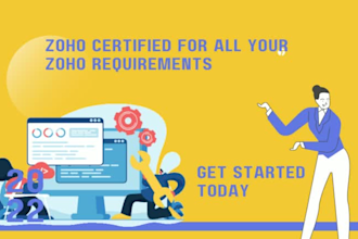 help you with zoho CRM consultation, setup and training