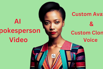 create high quality ai generated avatar spokesperson video