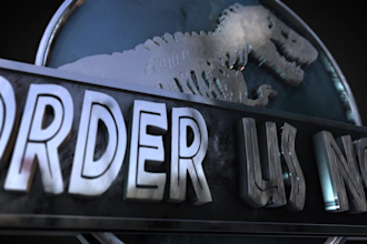 edit your name or logo in jurassic park style intro 4k